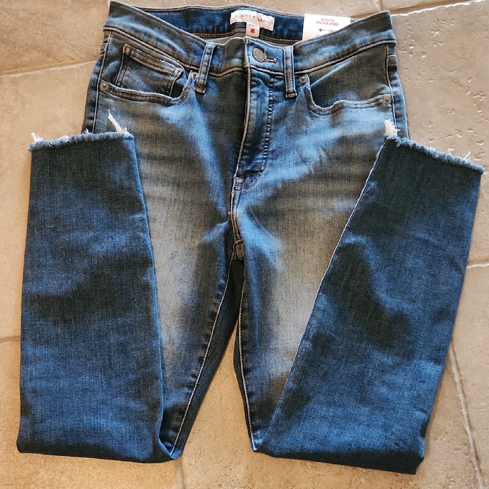 Lucky Brand Dark Blue BRIDGETTE Ankle Jeans
